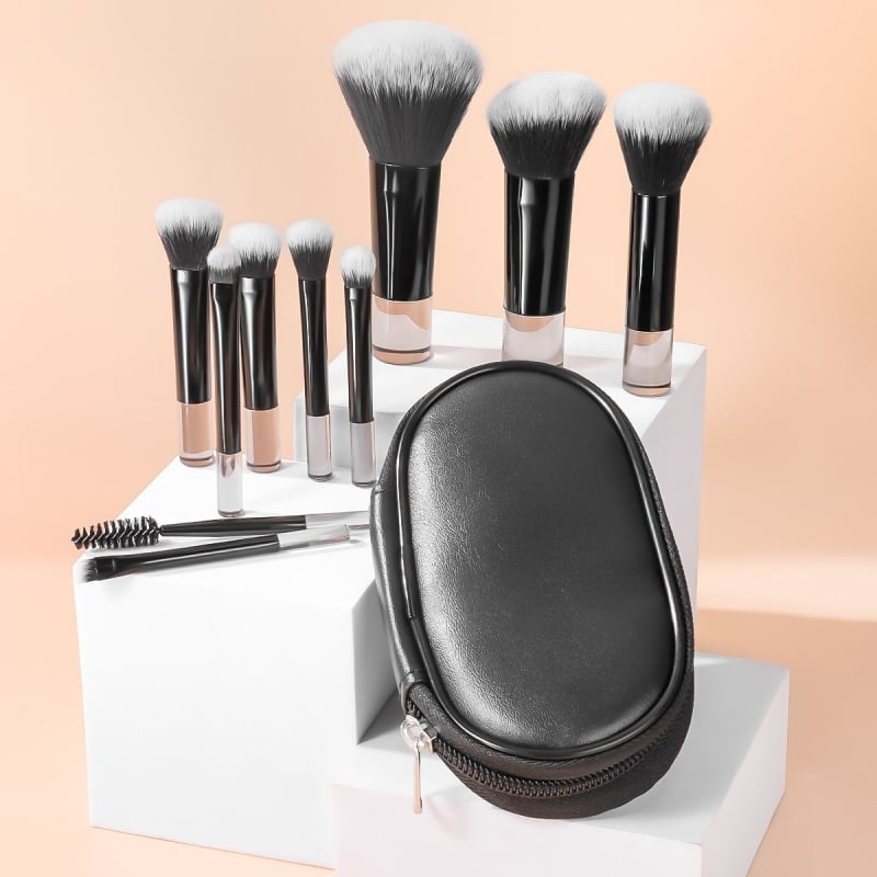 Kit de Pincéis de Maquiagem Portátil