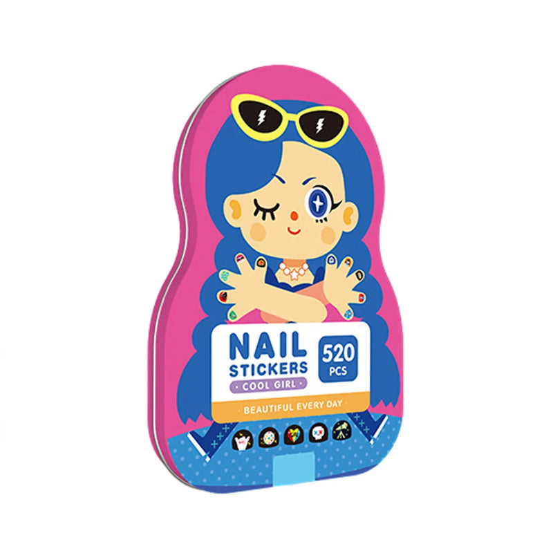 Conjunto de Adesivo para Unha Infantil