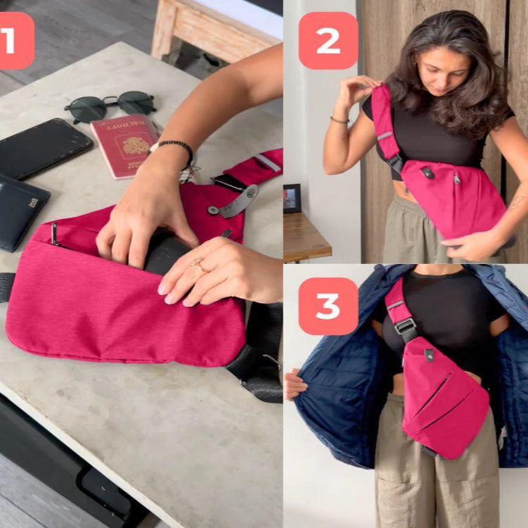 Bolsa de Ombro Anti Furto